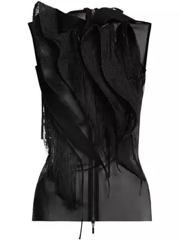 Топ «Затаившее дыхание» Maticevski, черный