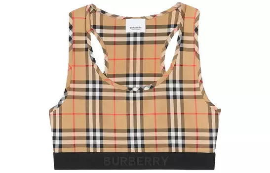 Топ женский Burberry спортивный, коричневый