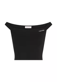 Топ женский Calvin Klein Jeans с открытыми плечами, черный