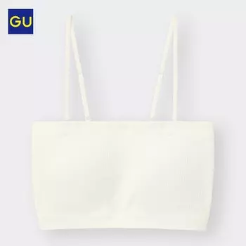 Топ женский GU со встроенными нагрудниками, темно-коричневый