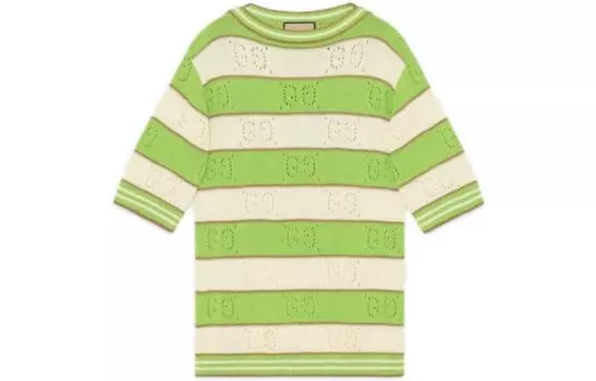 Топ женский Gucci, белый/зеленый