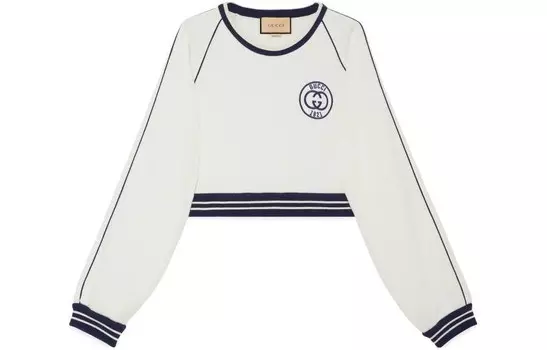 Топ женский Gucci укороченный, белый