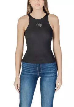 Топ женский GUESS с принтом, черный