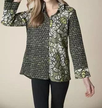 Топ женский habitat, оливковый