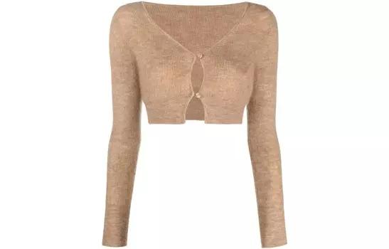 Топ женский Jacquemus укороченный, светло-коричневый