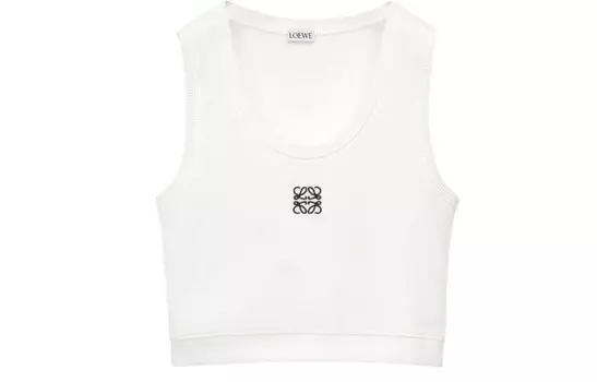 Топ женский Loewe короткий, белый