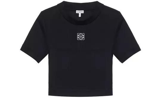Топ женский Loewe укороченный, черный