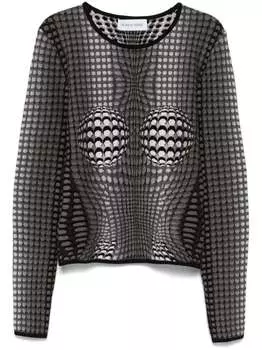 Топ женский Marine Serre, серый