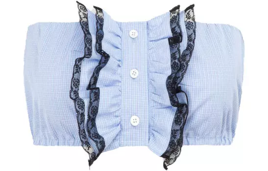 Топ женский Miu Miu без бретелек, синий