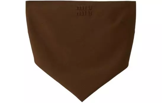 Топ женский Miu Miu Date без бретелек, коричневый