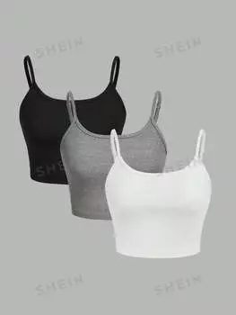 Топ женский на бретельках, 3 штуки