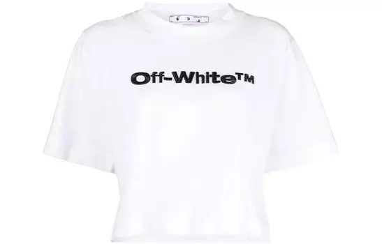 Топ женский Off-White укороченный, белый