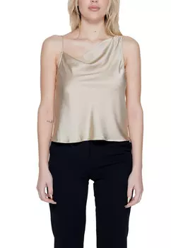 Топ женский ONLY ассиметричный, золотой