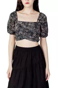 Топ женский ONLY короткий с принтом, синий