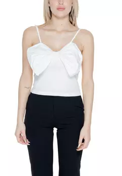 Топ женский ONLY с большим бантом, белый