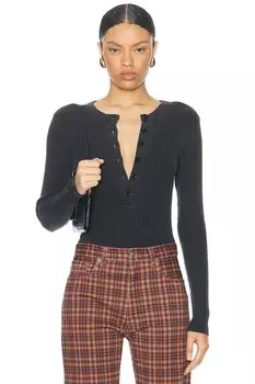 Топ женский с длинными рукавами Citizens of Humanity, цвет Charcoal Mineral