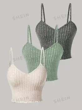 Топ женский Shein Essnce на бретельках, 3 штуки
