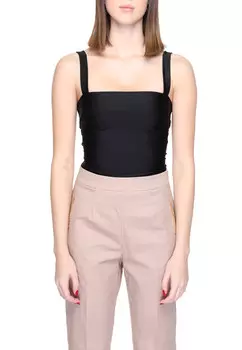 Топ женский Silence на бретелях, черный