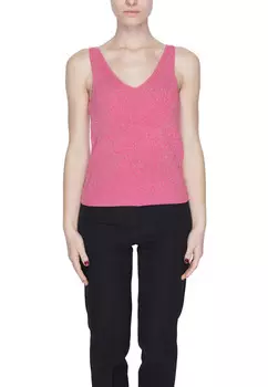 Топ женский Vero Moda с металлической нитью, розовый