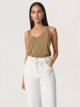 Топ-жилет columbine с v-образным вырезом Soaked In Luxury, цвет Neutral