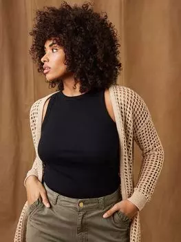 Топ-жилет с круглым вырезом Mint Velvet, черный