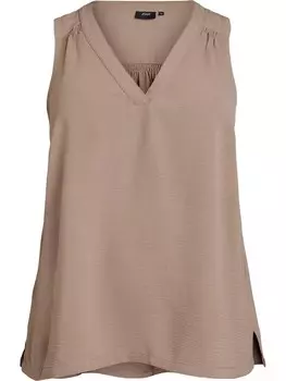 Топ Zizzi Mfikka, светло-коричневый
