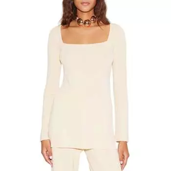 Топ Zozo с длинными рукавами кремового цвета Simon Miller