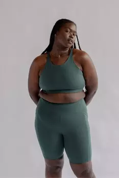 Топанга бюстгальтер Girlfriend Collective, зеленый