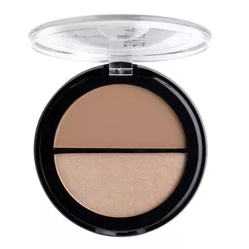 Topface, Instyle Contour & Highlighter, палетка для контуринга лица 002, 10 г
