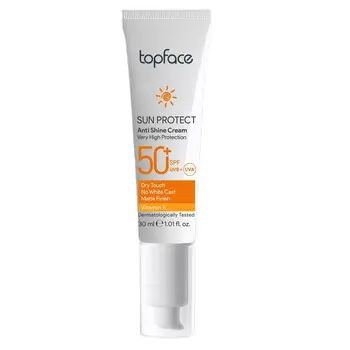 Topface, Солнцезащитный крем для лица Sun Protect SPF50+, 30мл