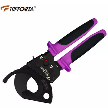 TOPFORZA CP-4601L профессиональный кусачки для проволоки с храповым механизмом, кусачки для медного кабеля, кусачки для проволоки не могут разрезать стальной трос 350 мм2