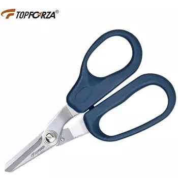TOPFORZA FT-6201 Кевларовые ножницы, быстрые ножницы с зубцами из нержавеющей стали, ножницы для электрика