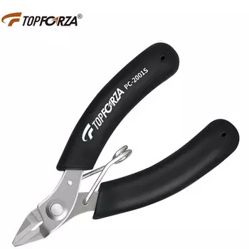 TOPFORZA PC-2001S диагональные плоскогубцы профессиональные прецизионные диагональные плоскогубцы из нержавеющей стали мини-маленькие ножницы смещенные плоскогубцы ювелирные плоскогубцы 90 мм