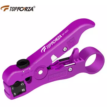 TOPFORZA SP-4201 профессиональный многофункциональный регулируемый инструмент для зачистки проводов, клещи для зачистки проводов, могут зачищать сетевые кабели/телефонные линии/коаксиальные линии/провода