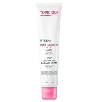 Topicrem Hydra+ Light Moisturizing Radiance Cream, Легкий увлажняющий и придающий сияние крем, 40мл