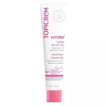 Topicrem, Hydra+ Moisturizing Radiance Gel, Увлажняющий гель для осветления лица, 40 мл