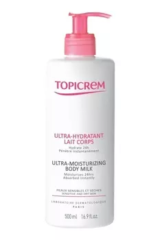 Topicrem Ultra Moisturizing Молочко для тела 500 мл Увлажняющее средство для тела