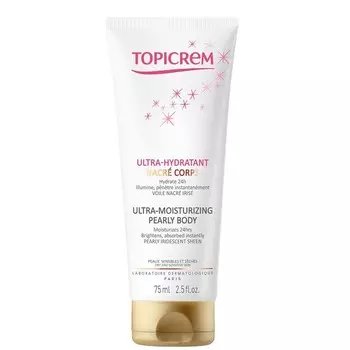 Topicrem, Ultra-moisturizing Pearly Body, увлажняющий крем для тела, 75 мл
