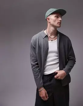 Topman – элегантный кардиган серого цвета