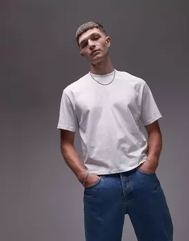 Topman – белая футболка короткого и свободного кроя