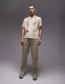 Topman – Брюки свободного кроя цвета хаки