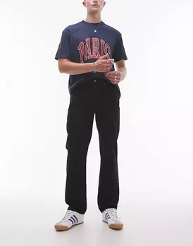 Topman – черные джинсы прямого кроя