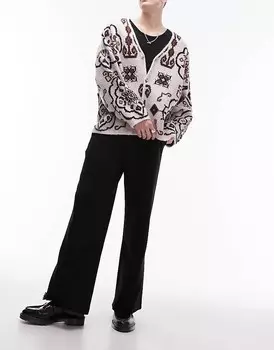 Topman – черные джоггеры оверсайз с драпировкой