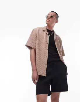 Topman - Черные шорты со складками