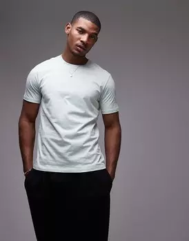 Topman Essential — светло-зеленая футболка обычного кроя