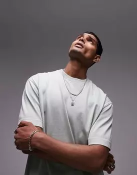 Topman – футболка оверсайз выцветшего зеленого цвета