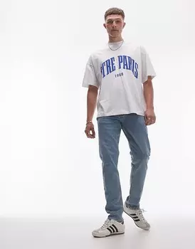 Topman – Голубые джинсы узкого кроя