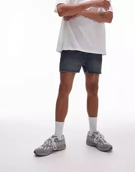 Topman – короткие темно-синие джинсовые шорты
