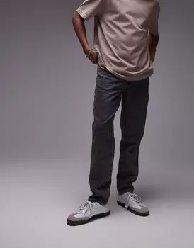 Topman - Крашеные синие джинсы-зауженные под мрамор