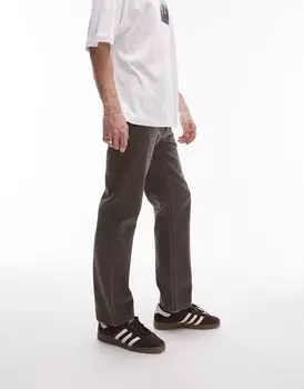 Topman – Прямые брюки темно-оливкового цвета